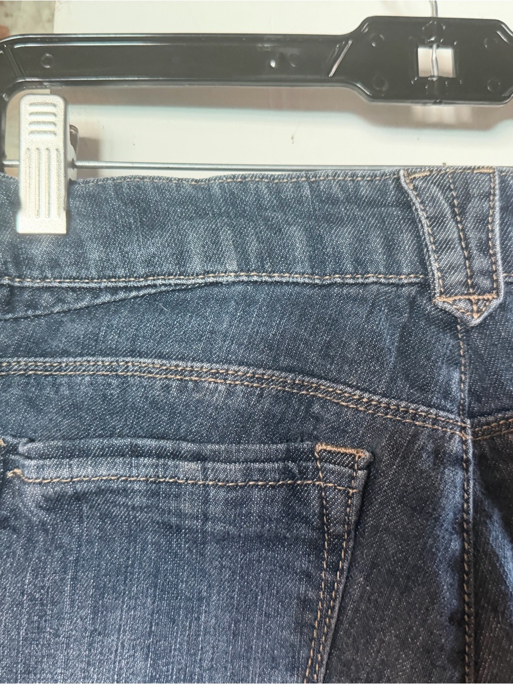 Democracy Blue Denim Embroidered Fringe Jean Shorts - Picture 8 of 12
